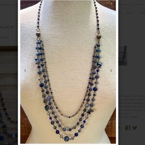 Bohemian “ Gena “ Magnetic Adjustable Beaded Necklace R1A